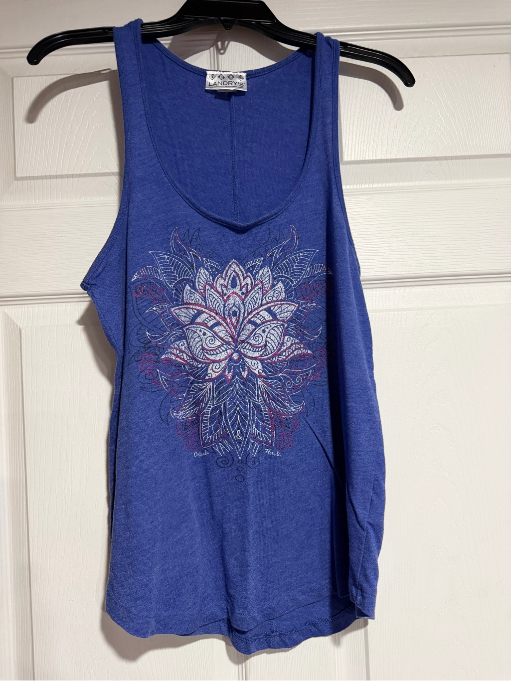 Landry's Royal Blue Floral Mandala Tank